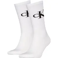Calvin Klein 2 Pack Soft Cotton Stretch Crew Socks