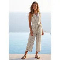LASCANA Jumpsuit kräm / grå