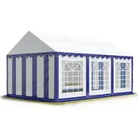 Sonstiges 3x6 m partytält, PVC 700, blå-vit