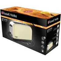 Russell Hobbs - Colours Plus 2 Slice Long Slot Toaster - Cream