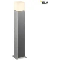 SLV väglampa Square Pole, höjd 90 cm, grå, stål Pole, Aluminium / grå / zink, Rostfritt stål, Modern