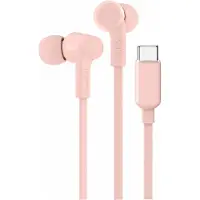 Belkin SoundForm - Hörlurar med mikrofon - inuti örat - kabelansluten - USB-C - ljudisolerande - rosa