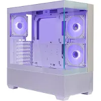 Cooler Master Elite 690 Midi-Tower Datorchassi Vit 3 Förinstallerade LED-fläktar, Sidofönster