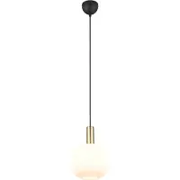 TRIO Lighting Glas pendellampa Diva, dimbar, Vitt / opal, Vardagsrum / matsal, Metall, Pendellampa