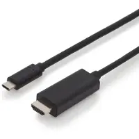 Digitus USB-C / HDMI Adapterkabel USB-C-kontakt, HDMI-A-kontakt 5.00 m Svart AK-300330-050-S Skärmad, dubbelt skärmad USB-C-skärmkabel