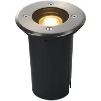 SLV SALASTO infälld rund i rostfritt stål front/ram GU10 max 6W