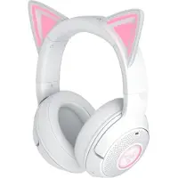 Razer Kraken Kitty V2 Over Ear-hörlurar Trådlös, Bluetooth Stereo Vit Brusreducering för mikrofon Headset Spel