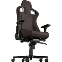 Noblechairs Epic, PC-spelsstol, 180 kg, Stoppad sits, Stoppat ryggstöd, Svart, Aluminium