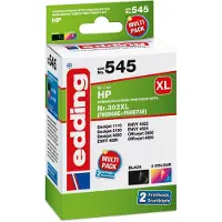 Edding Bläck Ersätter HP 302XL+302XL Multipack 2 Kompatibel Kombi-pack Svart, Färg EDD-545 18-545
