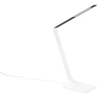 TRIO Lighting Skrivbordslampa Travis, dimbar, Vitt / opal, Arbetsrum / kontor, Metall, Modern, Bordslampa