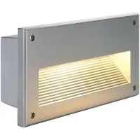 SLV Brick Downunder infälld vägglampa E14 IP44 BRICK, dimbar, Aluminium / grå / zink, Aluminium / grå / zink, Modern, Vägglampa utomhus