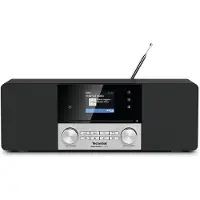 Technisat DigitRadio 3 VOICE - Ljudsystem - 2 x 10 Watt - svart, silver