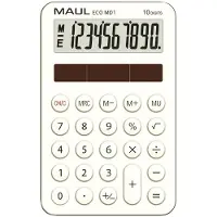 MAUL ECO MD 1 Miniräknare Svart Display (ställen): 10 solcell (B x H x D) 76 x 120 x 13 mm