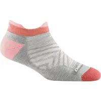 Darn Tough Women's Run No Show Tab Ultra-Lightweight Running Sock Cushion Ash