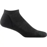 Darn Tough Men's Light Hiker No Show Lightweight with Cushion Black