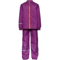 CeLaVi Termokläder - Lila m. Orange - - 4 år (104) - Termokläder
