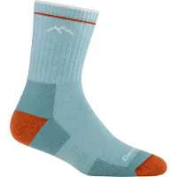 Darn Tough Women's Hiker Micro Crew Midweight Hiking Sock Cushion Glacier