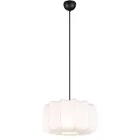 TRIO Japandi Pendellampa Svart med Vit 40cm - Madleine