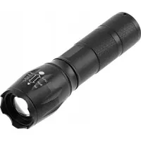 GTV ficklampa SOS zoom på batteri 3xAAA 1,5 V 5 W 300 lm 6400 K 200 m IP44 svart