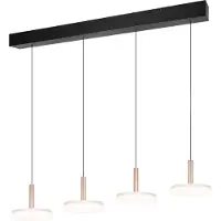 TRIO Lighting Glas pendellampa Celeste, dimbar, Vitt / opal, Vardagsrum / matsal, Glas, Modern, Pendellampa