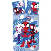 Spiderman Spidey Light barnsängkläder 100×135 cm, 40×60 cm