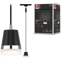 Paulmann Cone Högvolt-skensystem, Pendellampa URail GU10 10 W Svart (matt)