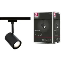 Paulmann Luxe, Skena för spotlight, GU10, 1 lampor, LED, 230 V, Svart