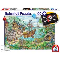 Schmidt Piratbuktens Flagga Pussel - 100 Bitar