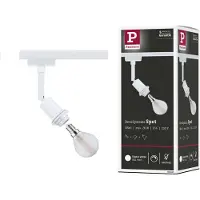 Paulmann URail Spot DecoSystems Basic, signalvit, metall dimbar, Vitt / opal, Vardagsrum / matsal, Metall, Modern