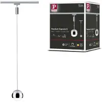 Paulmann Capsule II Högvolt-skensystem URail LED fast installerad 6 W LED Krom (matt), Krom