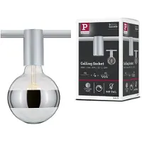 Paulmann Socket Takbelysning URail E27 LED Krom (matt)