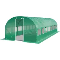 TOOLPORT 3x8m, Tunnelväxthus, PE duk, grön