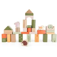Viga Toys VIGA PolarB träklossar Montessori Djur 50 delar