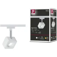 Paulmann Cube Högvolt-skensystem URail LED fast installerad 8 W LED Vit, Krom