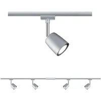 Paulmann Cover Komplett skensystem URail GU10 40 W LED Krom, Krom (matt)