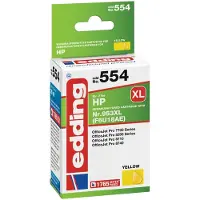 Edding Bläck Ersätter HP 953XL (F6U18AE) Kompatibel Gul EDD-554 18-554