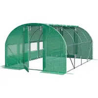 TOOLPORT 3x4m, Tunnelväxthus, PE duk, grön