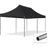 TOOLPORT 3x6 m snabbtält, Premium stål, svart