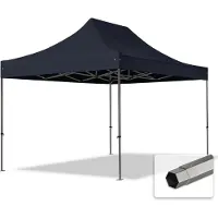 TOOLPORT 3x4,5 m snabbtält, Premium stål, svart