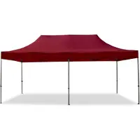 TOOLPORT 3x6 m snabbtält, Premium stål, röd