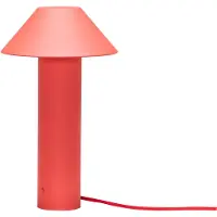 Hubsch Bordslampa Tower, dimbar, Röd, Vardagsrum / matsal, Metall, Modern, Bordslampa