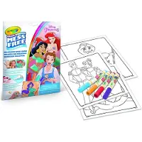 Crayola Målarbok m. Tuschpennor - Färgunderverk - Disney Princes - - One Size - Målarbok