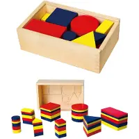 Viga klossar logiska figurer geometri