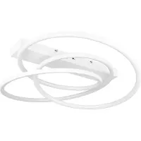TRIO Lighting LED taklampa Darvin, dimbar, Vitt / opal, Vardagsrum / matsal, Metall, Modern, LED-taklampa
