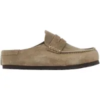 Birkenstock för män. 1029675 Lädertofflor Naples Wrapped (Normal passform) taupe (37), Hud, Karta, Ingen, Casual