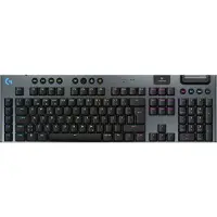 Logitech G G915 X - Tangentbord - gaming, LIGHTSPEED - full size - bakgrundsbelyst - trådlös - Bluetooth, 2.4 GHz, USB-C - svart