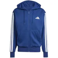 Adidas Essentials 3 Stripes Fleece Sweatshirt Med Dragkedja