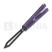 Flytanium Zenith Trainer 2.0 - Ultra Violet / Black balisong träningsknivar