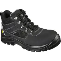 SKECHERS Herr Trophus Letic Minne Skum Läder Säkerhetsskor