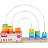 Fisher-Price Wooden Rainbow Bead Bar Pedagogisk Leksak
